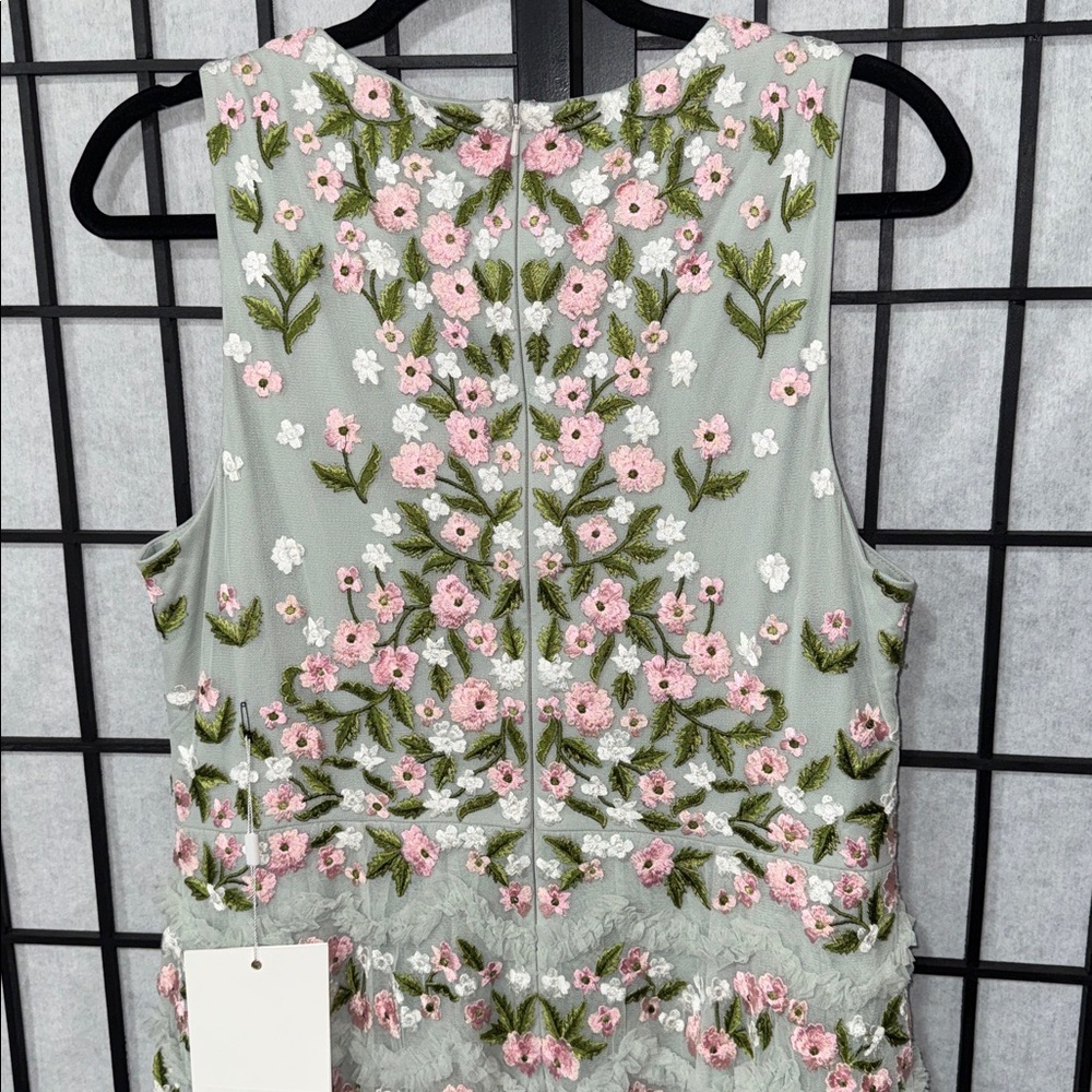 Mac Duggal Floral Embroidered Tulle Dress – Size 12 – NWT – Rare / Sample Piece - Picture 5 of 15
